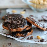 Jordnötskakor med chokladöverdrag - Baka Sockerfritt