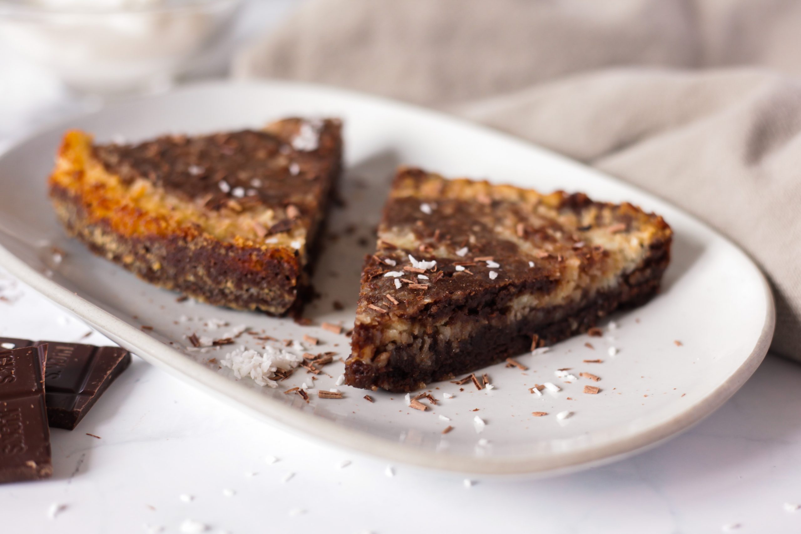 Bountykladdkaka, utan tillsatt socker - Baka Sockerfritt
