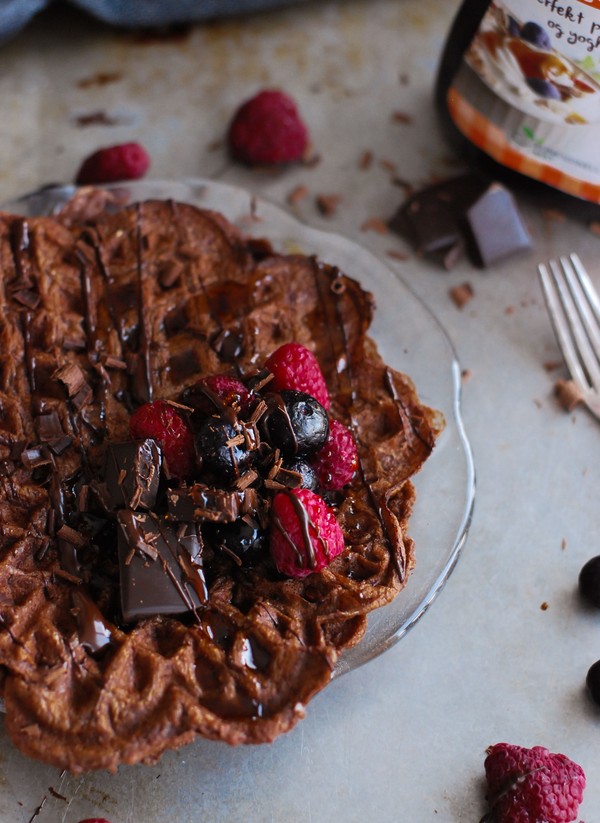 Glutenfria Chokladvåfflor - Baka Sockerfritt