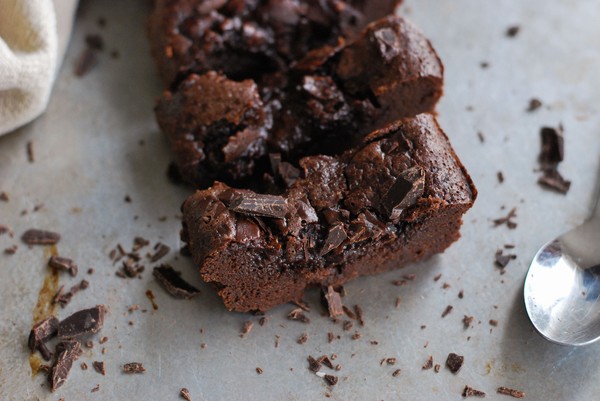 Double chocolate brownie - Baka Sockerfritt