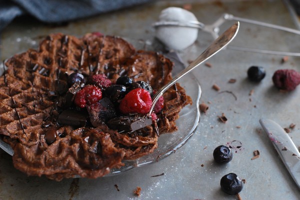 Glutenfria Chokladvåfflor - Baka Sockerfritt