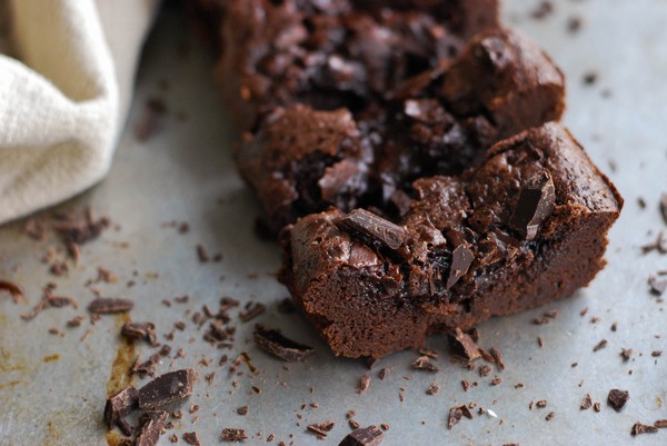Double chocolate brownie - Baka Sockerfritt