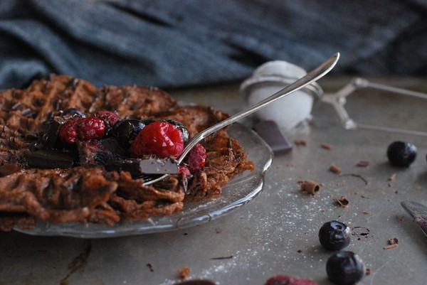 Glutenfria Chokladvåfflor - Baka Sockerfritt
