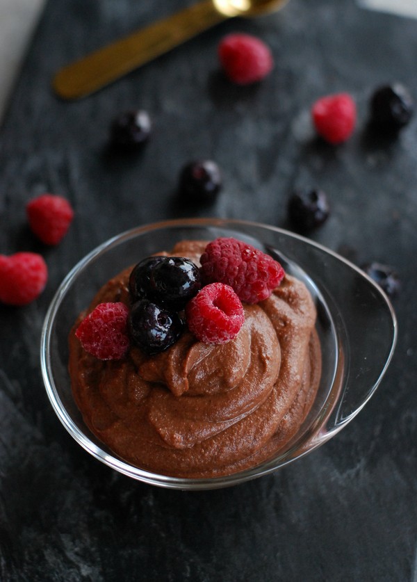 Vegansk chokladmousse - Baka Sockerfritt