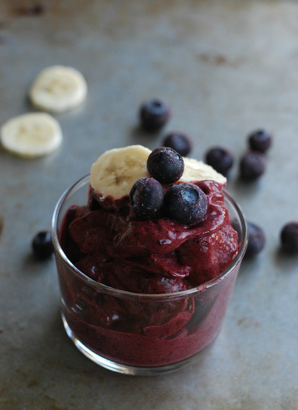 Blueberry nice cream - Baka Sockerfritt