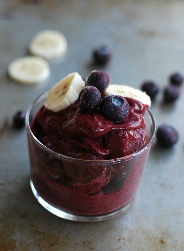 Blueberry nice cream - Baka Sockerfritt