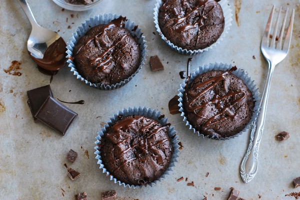 Hälsosamma kladdkaksmuffins - Baka Sockerfritt
