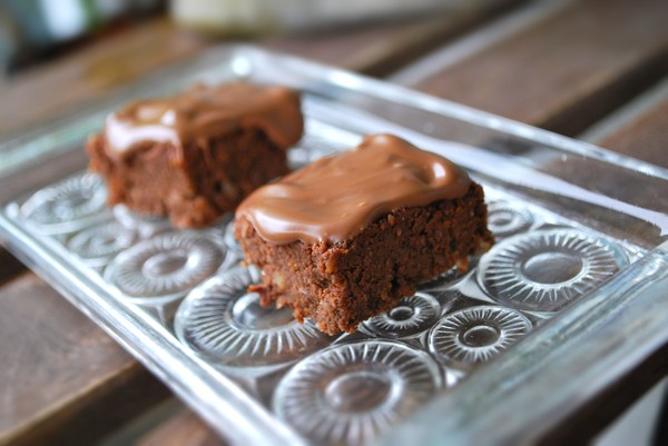 Healthy butternut squash chocolate brownie - Baka Sockerfritt