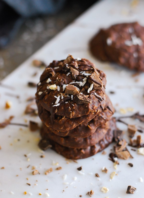 No bake choklad- och jordnötssmörskakor - Baka Sockerfritt