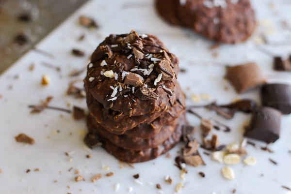 No bake choklad- och jordnötssmörskakor - Baka Sockerfritt