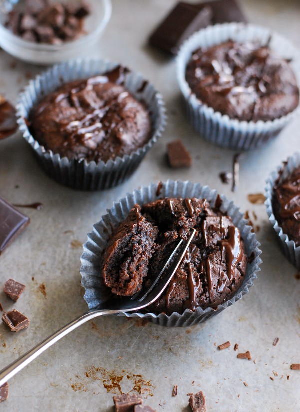 Hälsosamma kladdkaksmuffins - Baka Sockerfritt