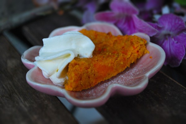 Hälsosam saffranskaka med butternut squash - Baka Sockerfritt