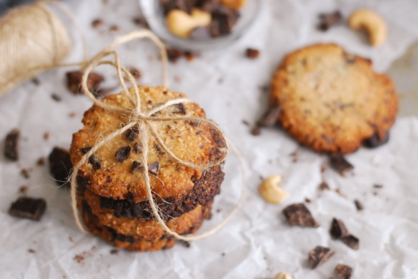 Småkakor med cashewnötter och kokos - Baka Sockerfritt