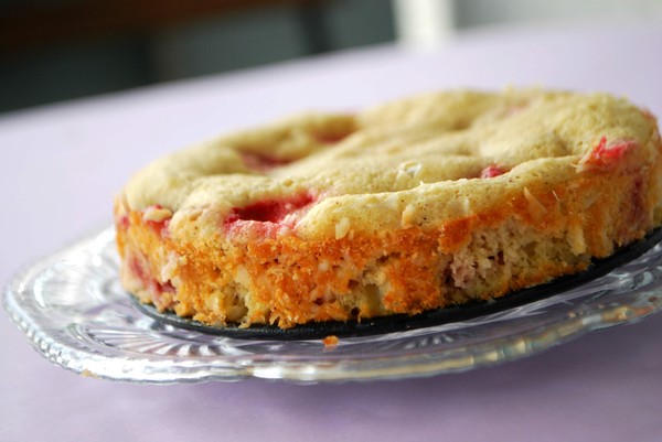 Mazarinkaka med jordgubbar - Baka Sockerfritt Mazarinkaka med jordgubbar - Baka Sockerfritt