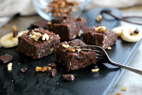 No bake brownie - Brownie utan ugn - Baka Sockerfritt