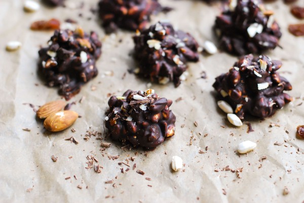 Chokladpuffar, utan tillsatt socker - Baka Sockerfritt