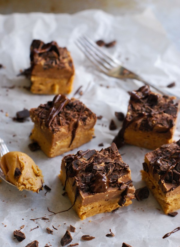 No bake chocolate peanut butter bites - Baka Sockerfritt