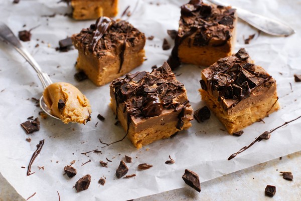 No bake chocolate peanut butter bites - Baka Sockerfritt