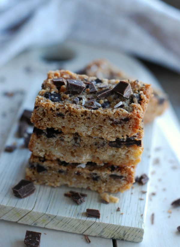 Karamellbars med chokladcrunch - Baka Sockerfritt