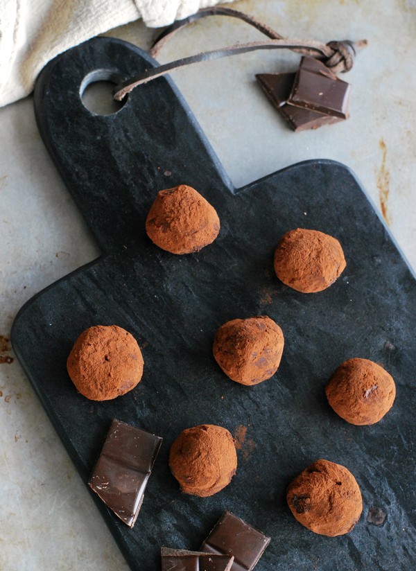 Ätbar födelsedagspresent - Chokladtryfflar, utan tillsatt socker - Baka Sockerfritt