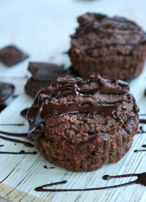 Kladdiga Chokladmuffins utan ägg - Baka Sockerfritt