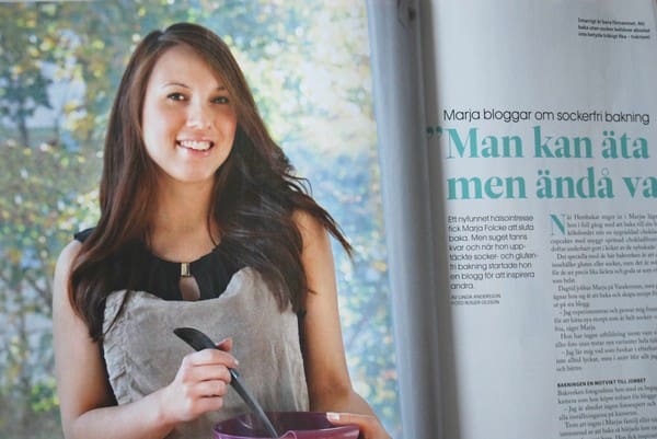 "Baka Sockerfritt" i tidningen Hembakat 7