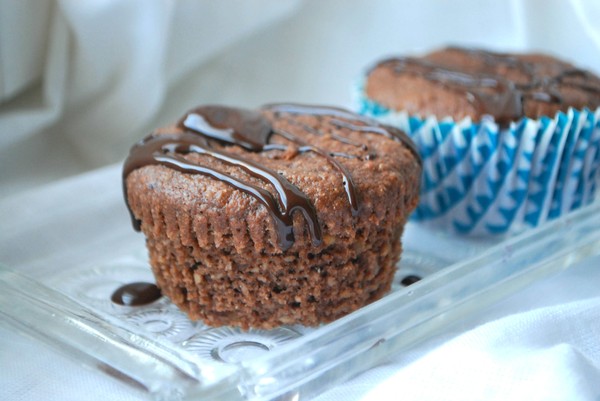 Chokladmuffins med jordnötssmör - Baka Sockerfritt