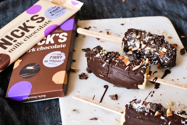 Chokladdoppad banan - utan tillsatt socker! - Baka Sockerfritt Chokladdoppad banan - utan tillsatt socker! - Baka Sockerfritt