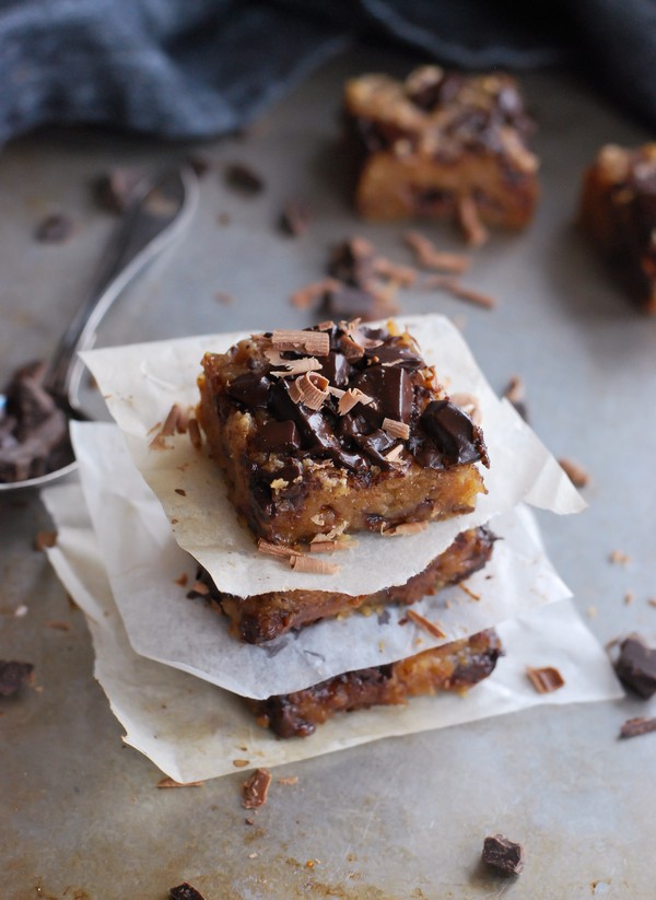Veganska Blondies, utan tillsatt socker - Baka Sockerfritt