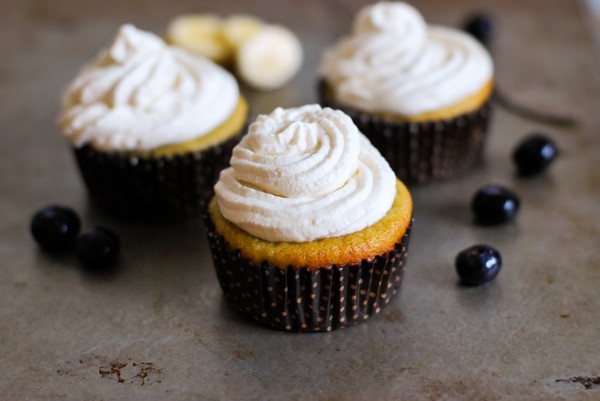 Glutenfria Banan- och blåbärsmuffins - Baka Sockerfritt