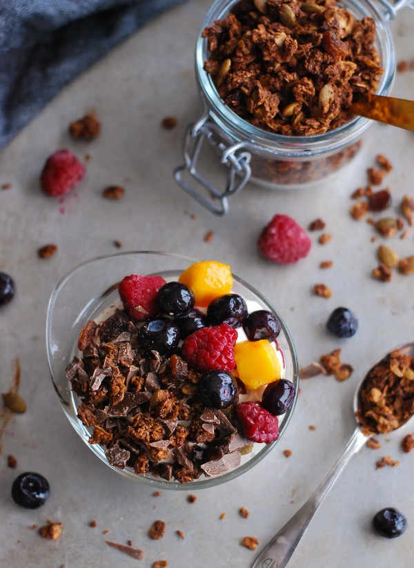 Chokladgranola (utan tillsatt socker) - Baka Sockerfritt