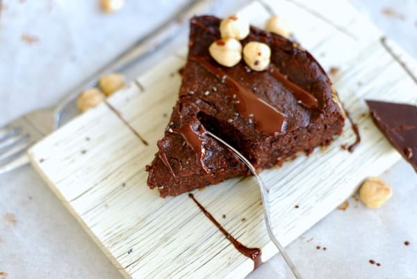Vegansk nutellakladdkaka - Baka Sockerfritt
