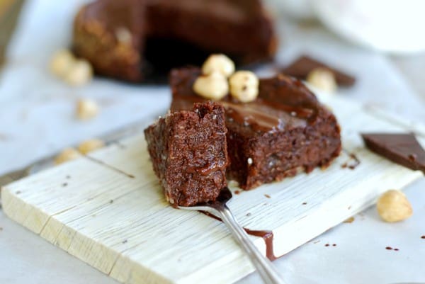 Vegansk nutellakladdkaka - Baka Sockerfritt