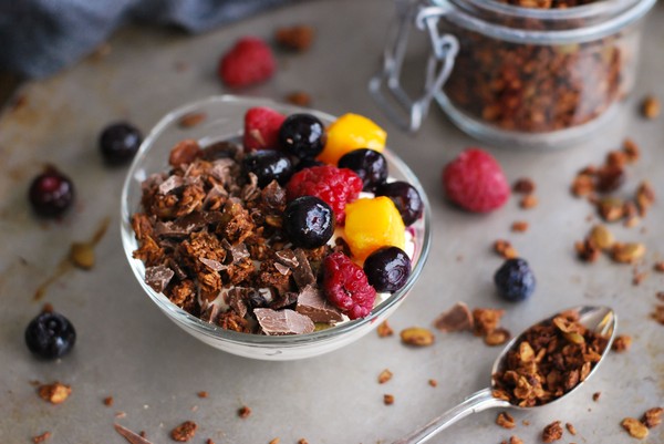Chokladgranola (utan tillsatt socker) - Baka Sockerfritt