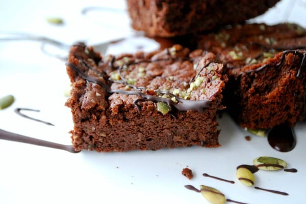 Brownie med pumpafrö (nötfri) - Baka Sockerfritt