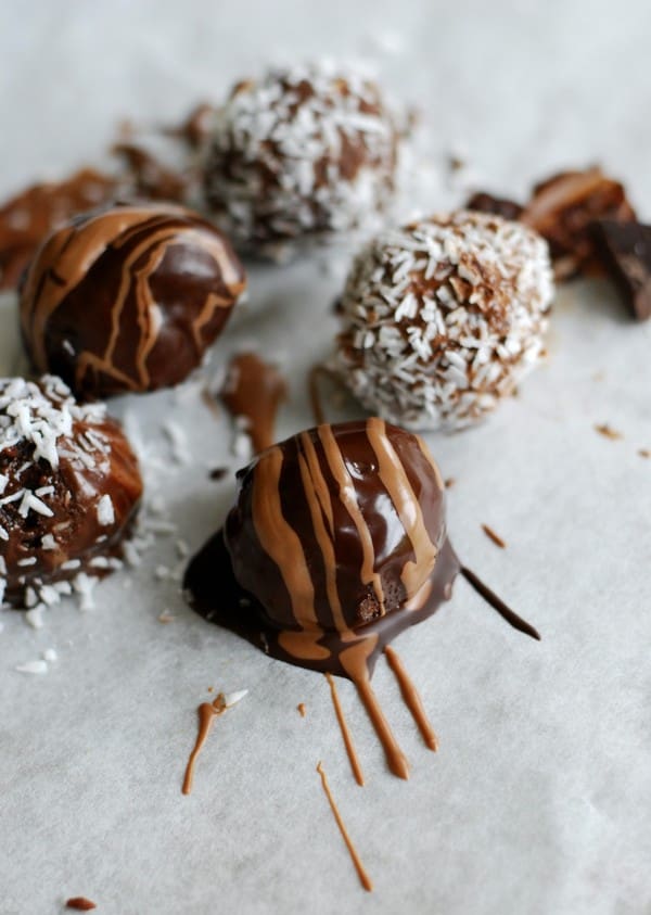 Chokladbollar av kaka - Baka Sockerfritt