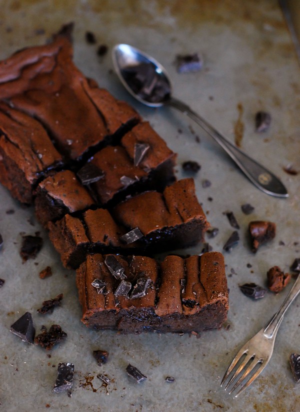 Double chocolate brownie cake - igen! - Baka Sockerfritt
