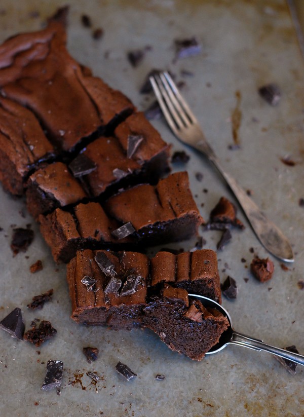 Double chocolate brownie cake - igen! - Baka Sockerfritt