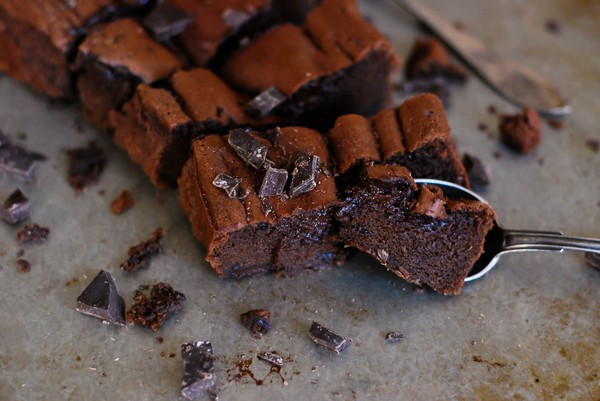 Double chocolate brownie cake - igen! - Baka Sockerfritt