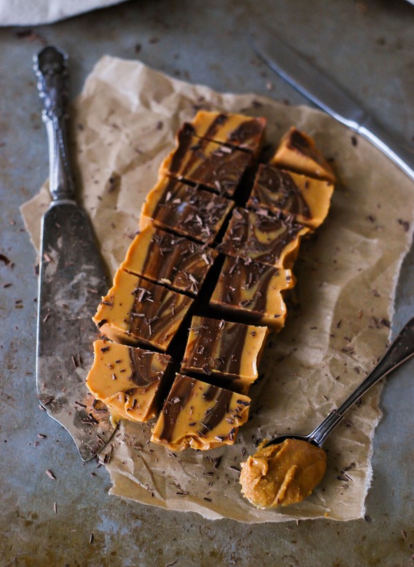 Fudge med jordnöt och choklad - Baka Sockerfritt