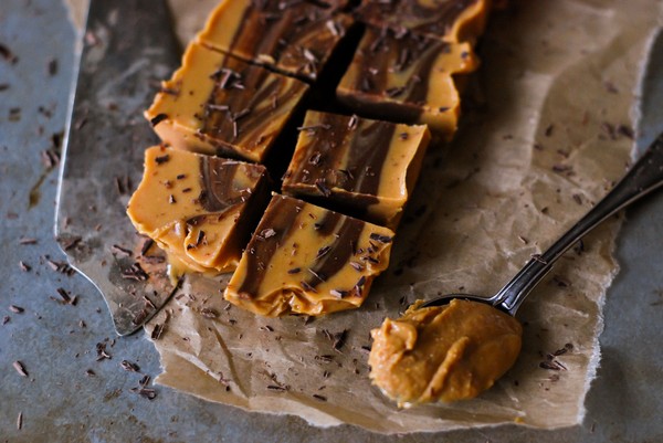 Fudge med jordnöt och choklad - Baka Sockerfritt
