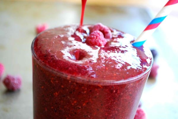 Mejerifri smoothie med chiafrön - Baka Sockerfritt