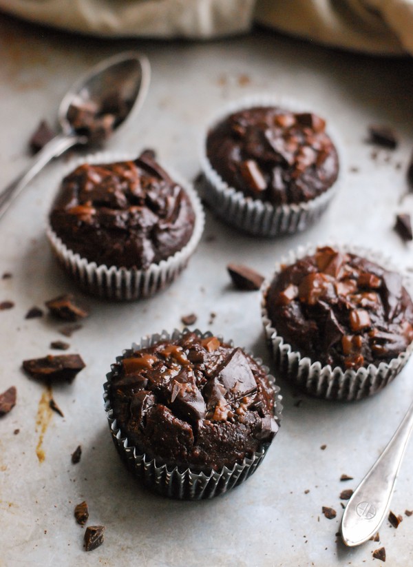 Chokladmuffins med jordnötssmör - Baka Sockerfritt