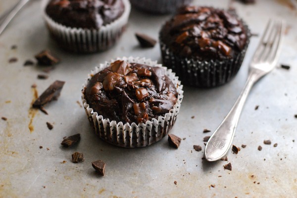 Chokladmuffins med jordnötssmör - Baka Sockerfritt