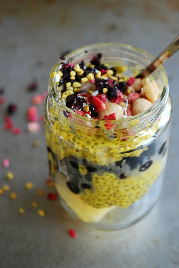 Chiapudding med saffran - Baka Sockerfritt