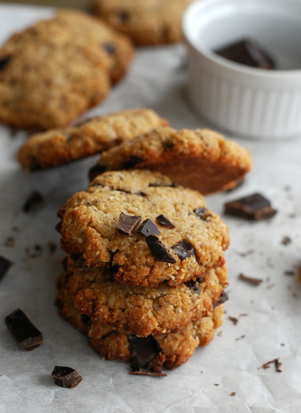 Peanut butter coconut cookies - Baka Sockerfritt