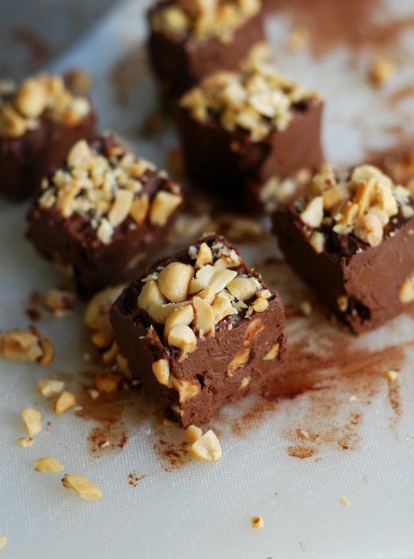 Jordnötsfudge - Baka Sockerfritt