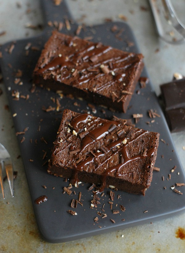 Hälsosam brownie utan mjöl - Baka Sockerfritt