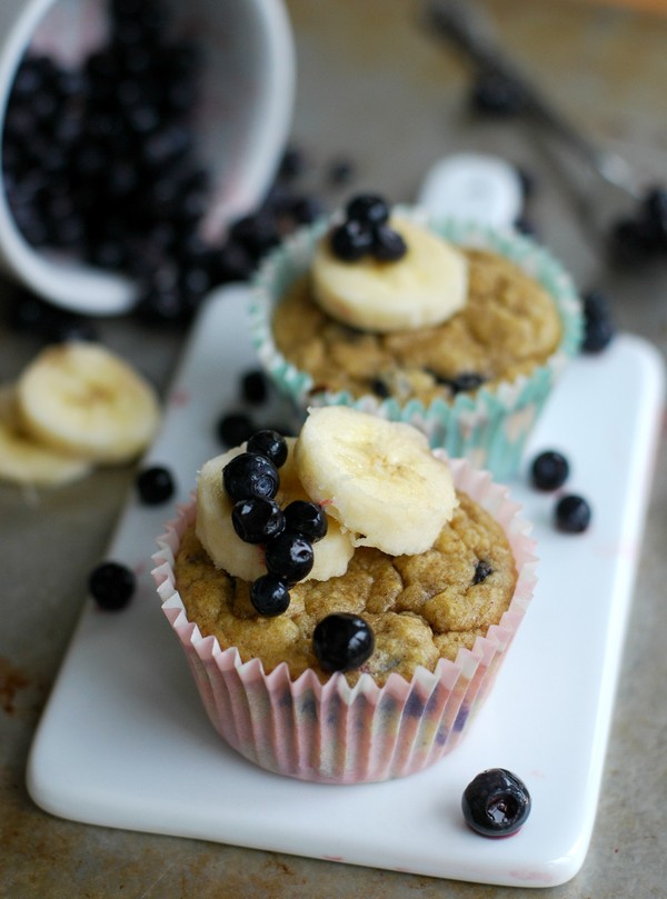 Barnvänliga blåbärsmuffins - Baka Sockerfritt