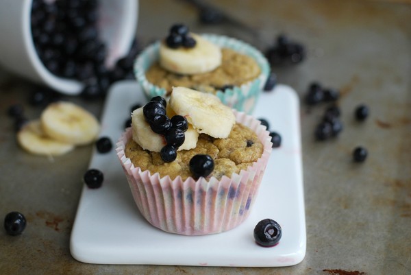 Barnvänliga blåbärsmuffins - Baka Sockerfritt
